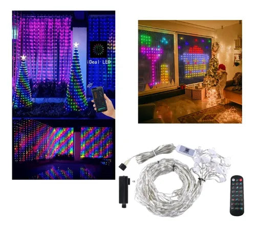 CORTINA INTELIGENTE 3D LED