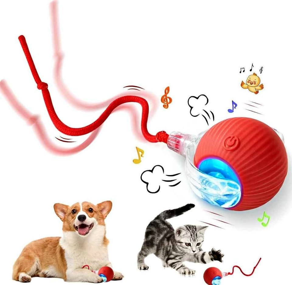Pelota Interactiva para Mascota con Soga Juguete Inteligente